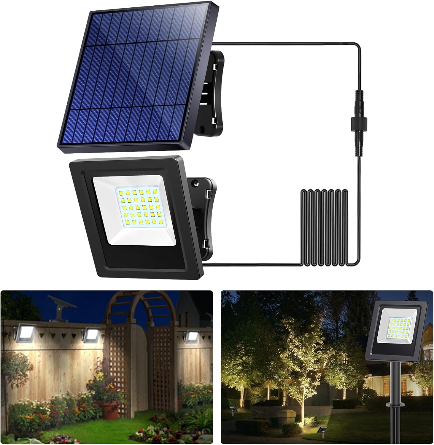 Dusk To Dawn Bulb - intelamp 4400mah Solar Lights Outdoor Solar