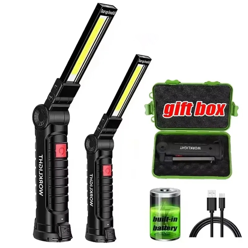 Outdoor Lighting For Camping - Portable Handheld Flashlight USB Rechargeable LED