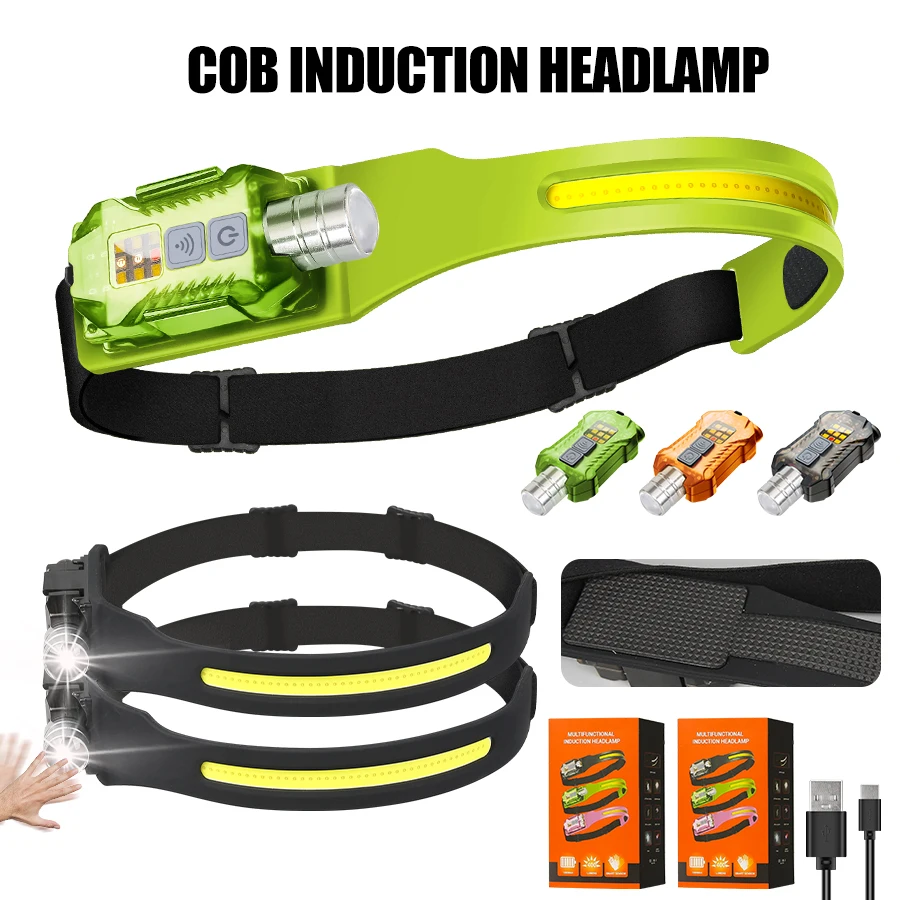 Outdoor Lighting For Camping - Powerful LED Headlamp Portable Rechargeable Head