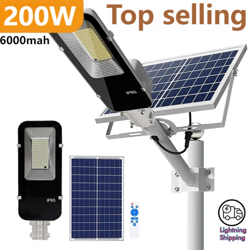 Dusk To Dawn Bulb - 200W Powerful Solar Light Outdoor Solar