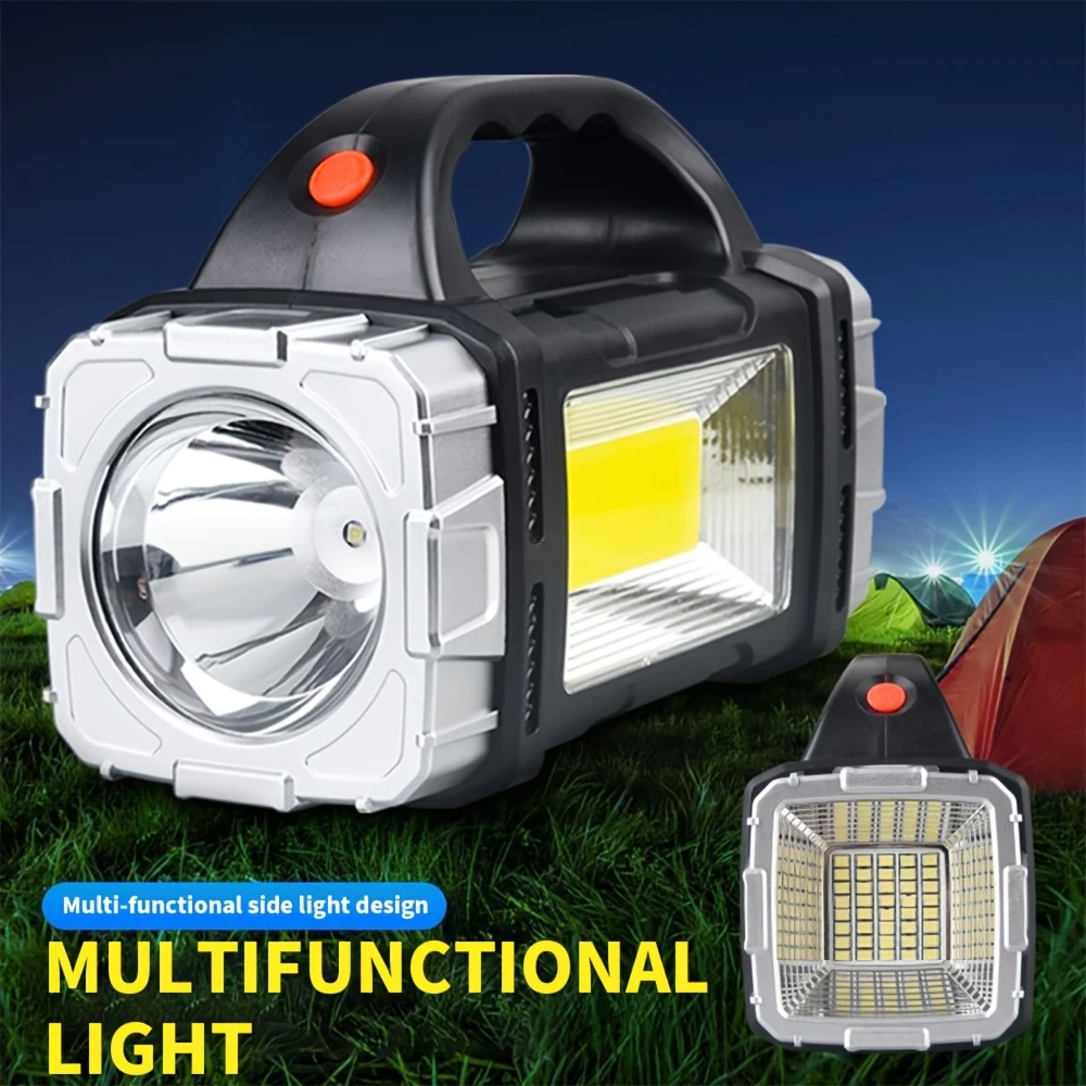 Outdoor Lighting For Camping - Portable Powerful USB Rechargeable Flashlight Solar