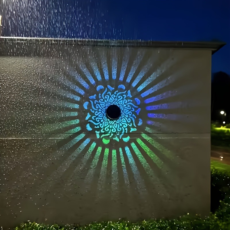 Outdoor Lighting Quality - Solar LED Wall Light Mandala Projection