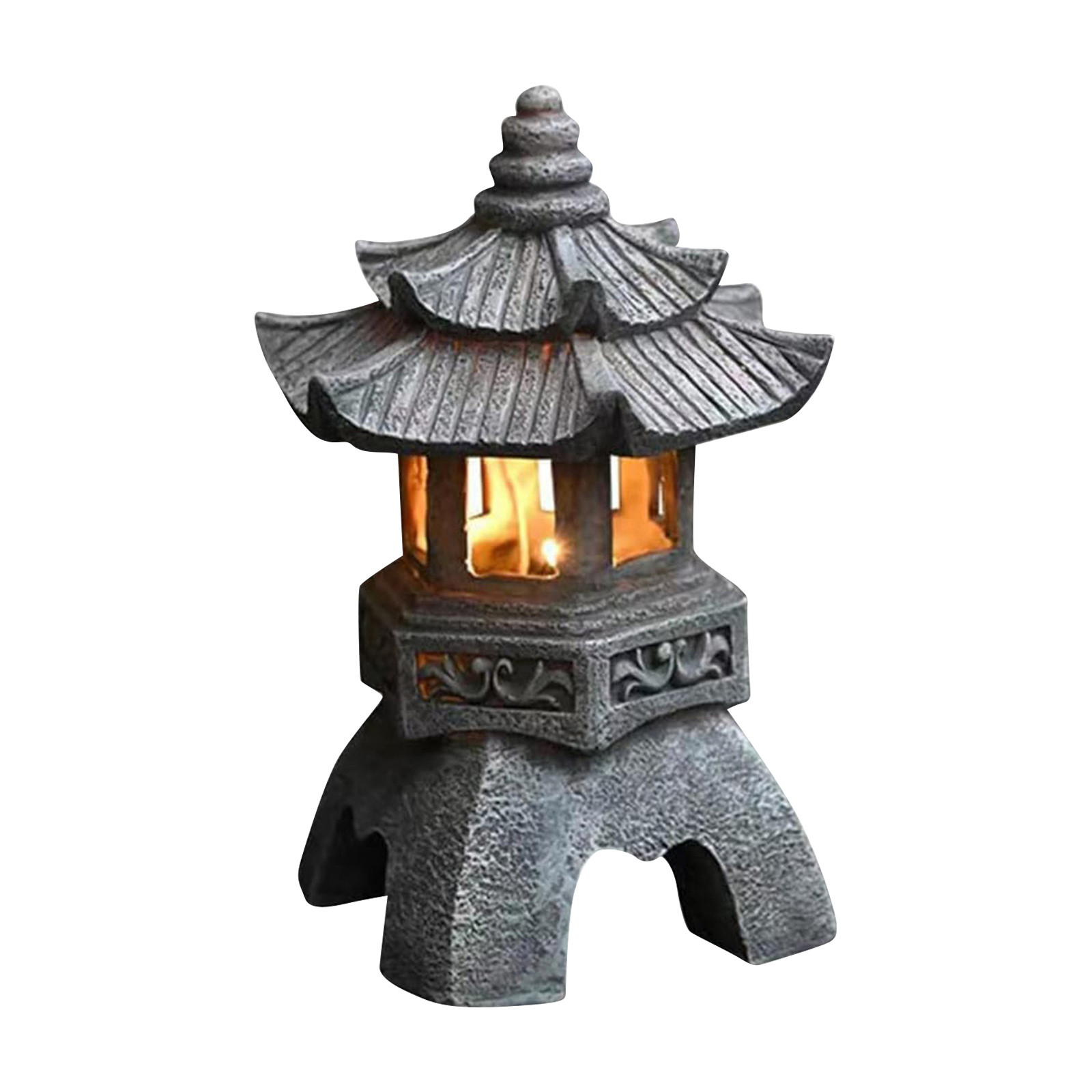 Pagoda Statues Outdoor Solar P - đánh giá và giá Outdoor Lighting Architectural