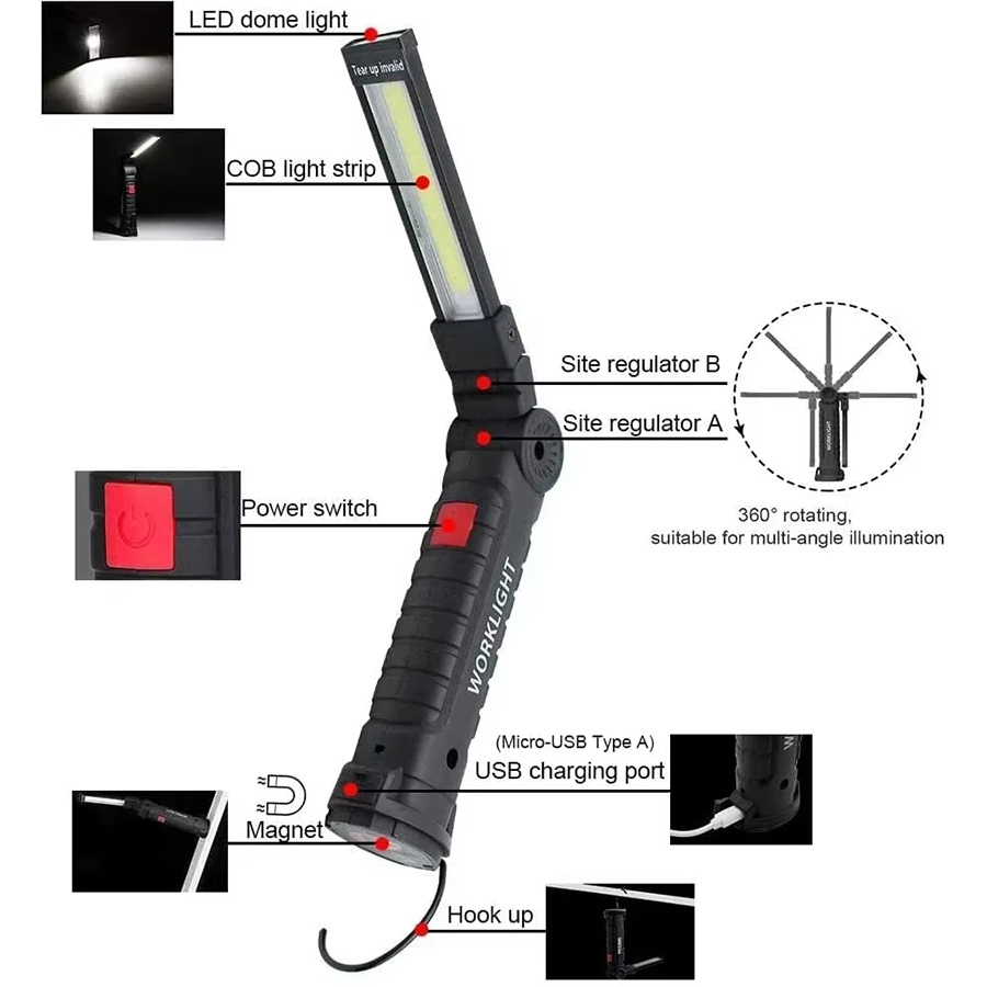 Portable LED Flashlight with M - đánh giá và giá Outdoor Lighting For Camping