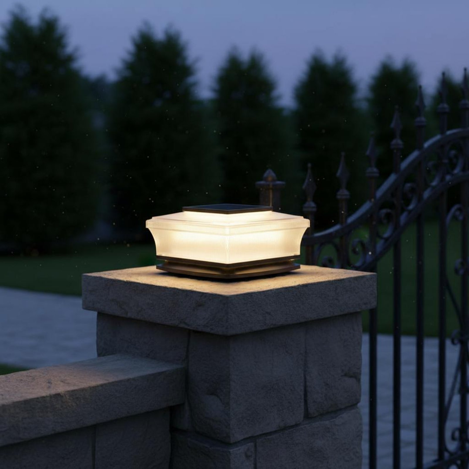 Solar Post Cap Light Wireless  - đánh giá và giá Outdoor Lighting Modern