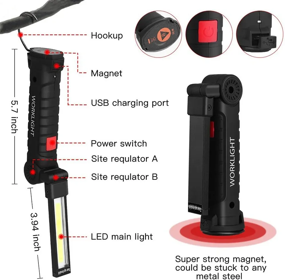 Portable COB LED Flashlight US - đánh giá và giá Outdoor Lighting For Camping