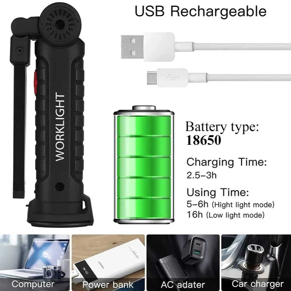 Portable COB LED Flashlight US - đánh giá và giá Outdoor Lighting For Camping