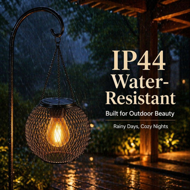 Solar Powered LED Hanging Floo - đánh giá và giá Outdoor Lighting Modern