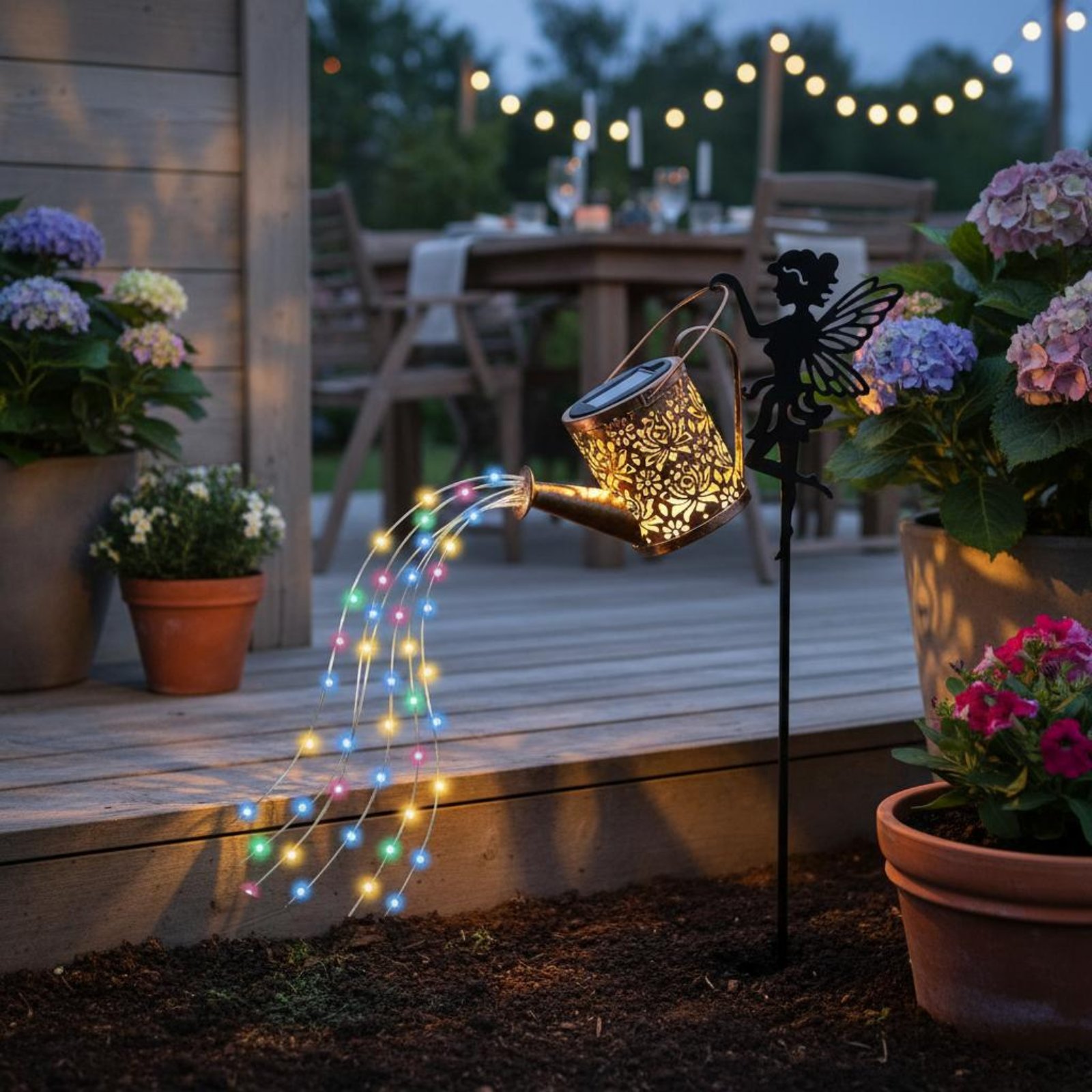 Solar Fairy Watering Can Light - đánh giá và giá Outdoor Lighting Modern