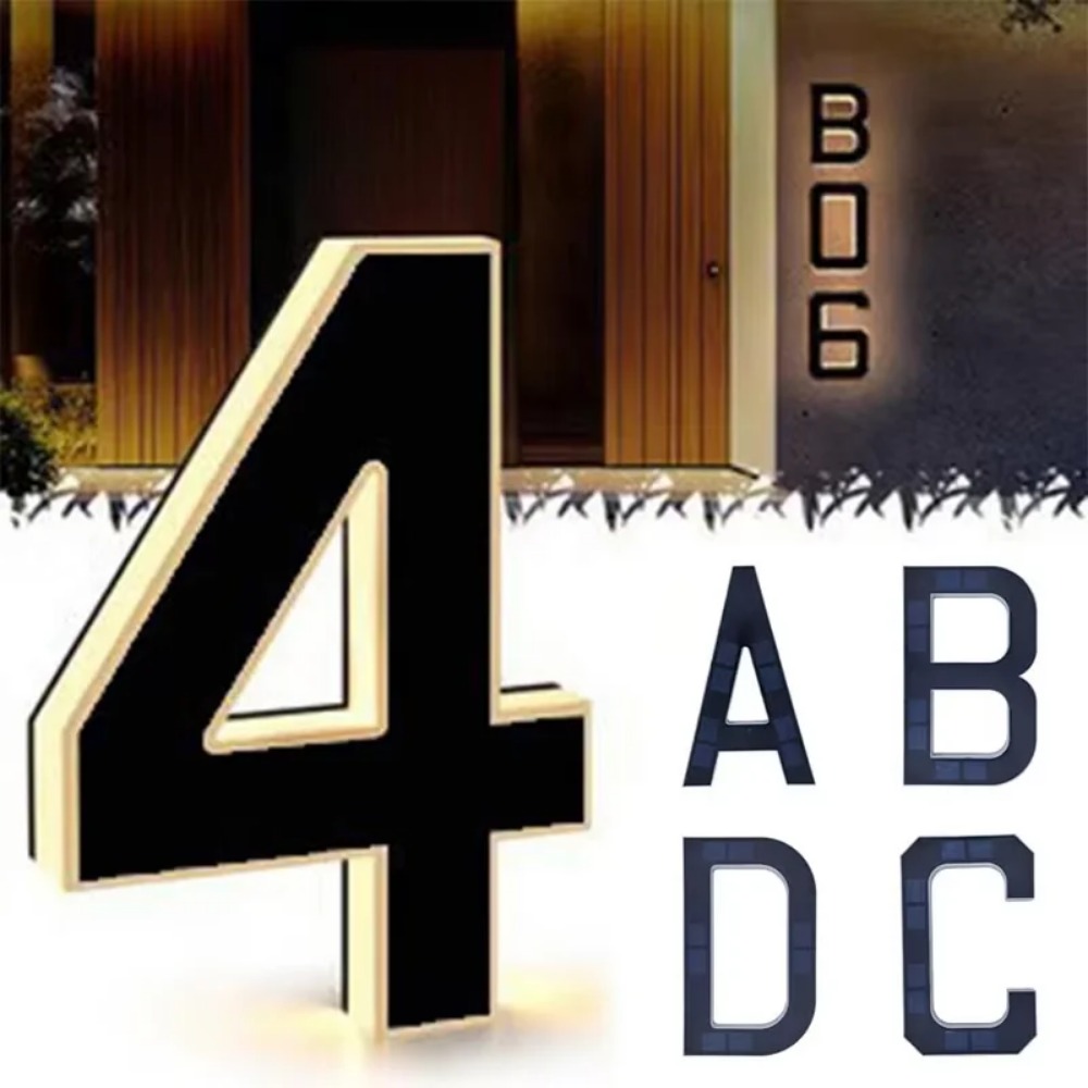 New Solar Address Sign LED Hou - đánh giá và giá Outdoor Lighting Architectural