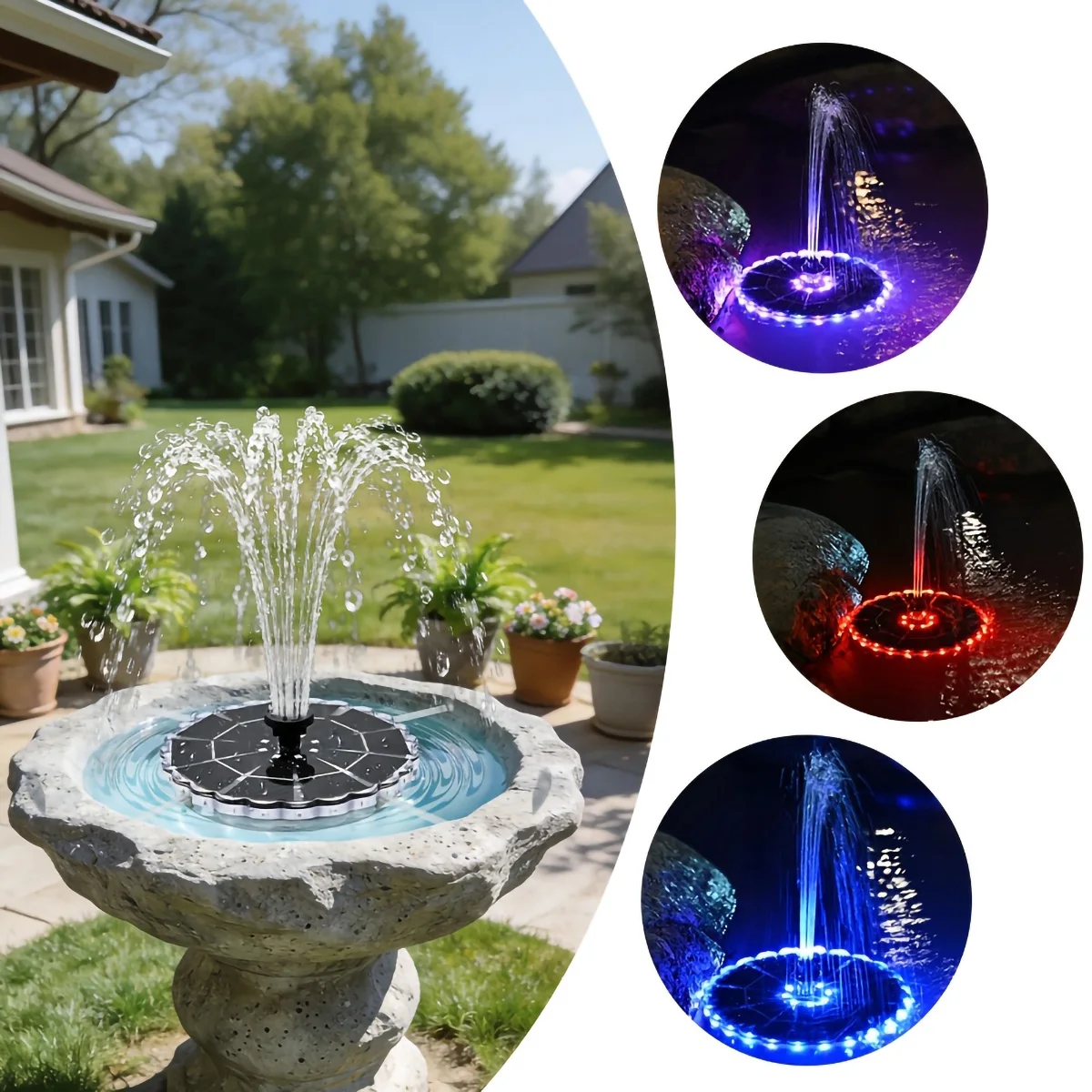 3.5W Outdoor Solar Fountain fo - đánh giá và giá Outdoor Lighting Quality