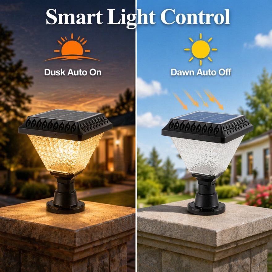 Outdoor Solar Post Light LED W - đánh giá và giá Dusk To Dawn Bulb