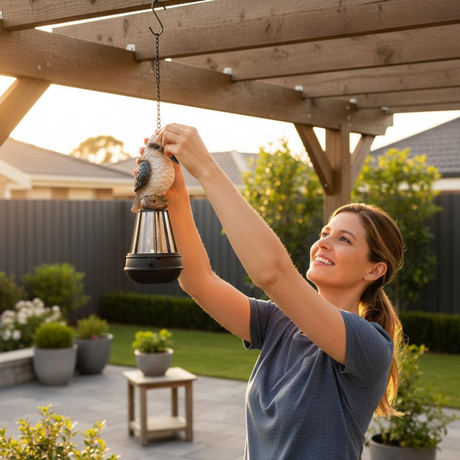 Solar Avian Hanging Lamp Energ - đánh giá và giá Outdoor Lighting Modern