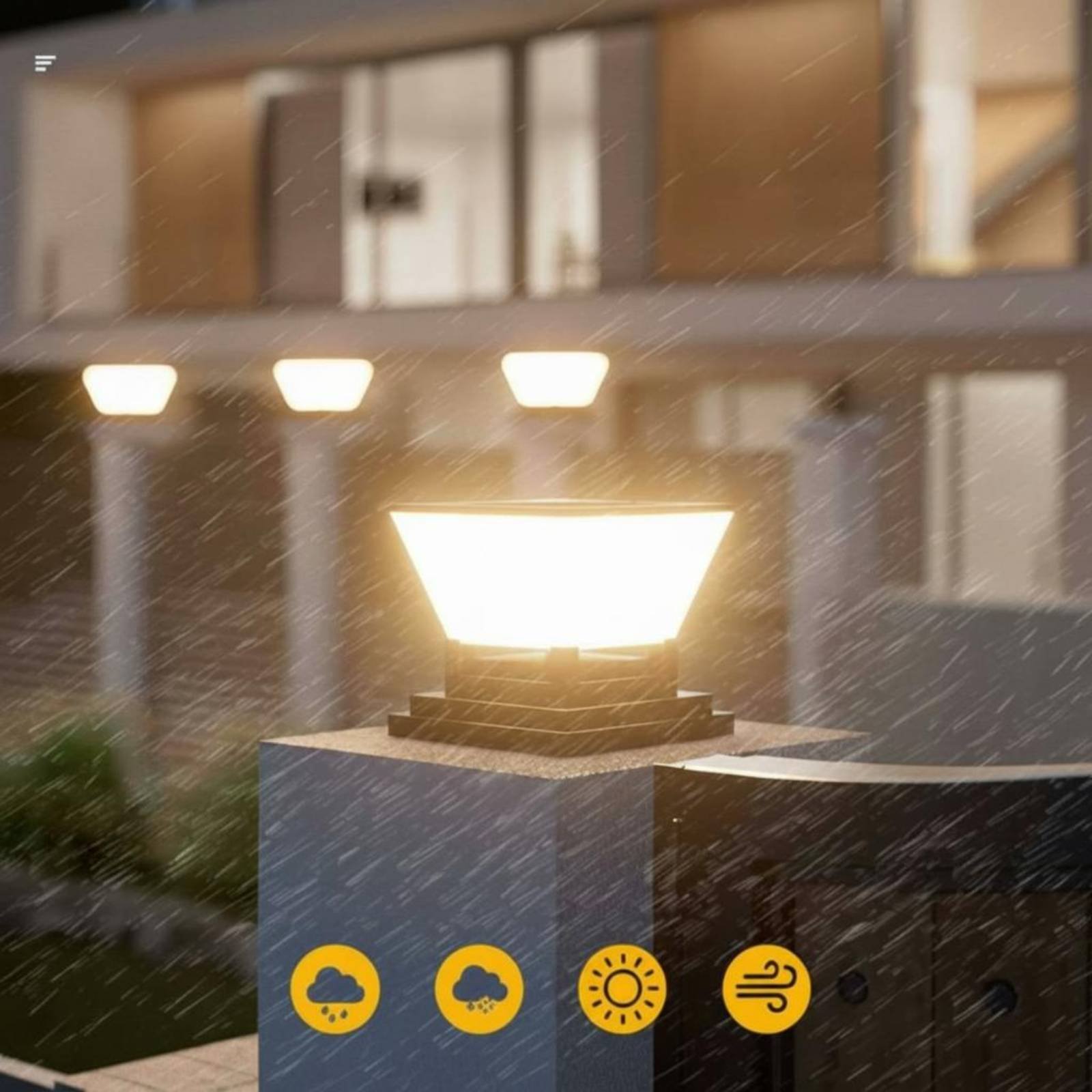 Solar Post Light Water Resista - đánh giá và giá Outdoor Lighting Modern
